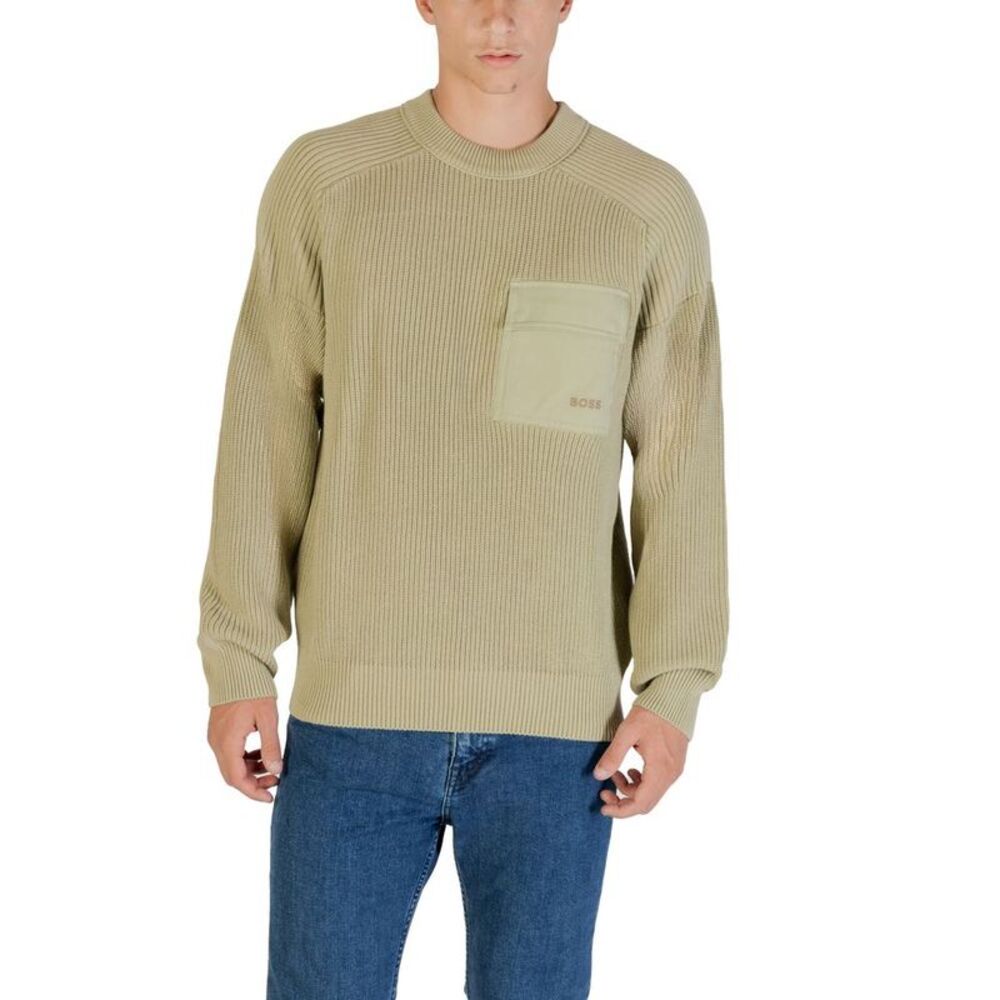 Hugo Boss Green Cotton Men's Sweatshirt
